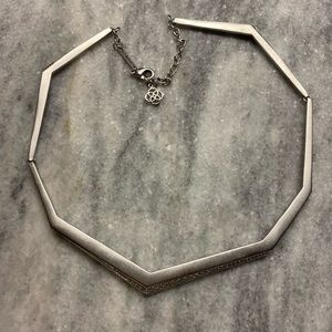 KENDRA SCOTT lucas choker necklace in silver